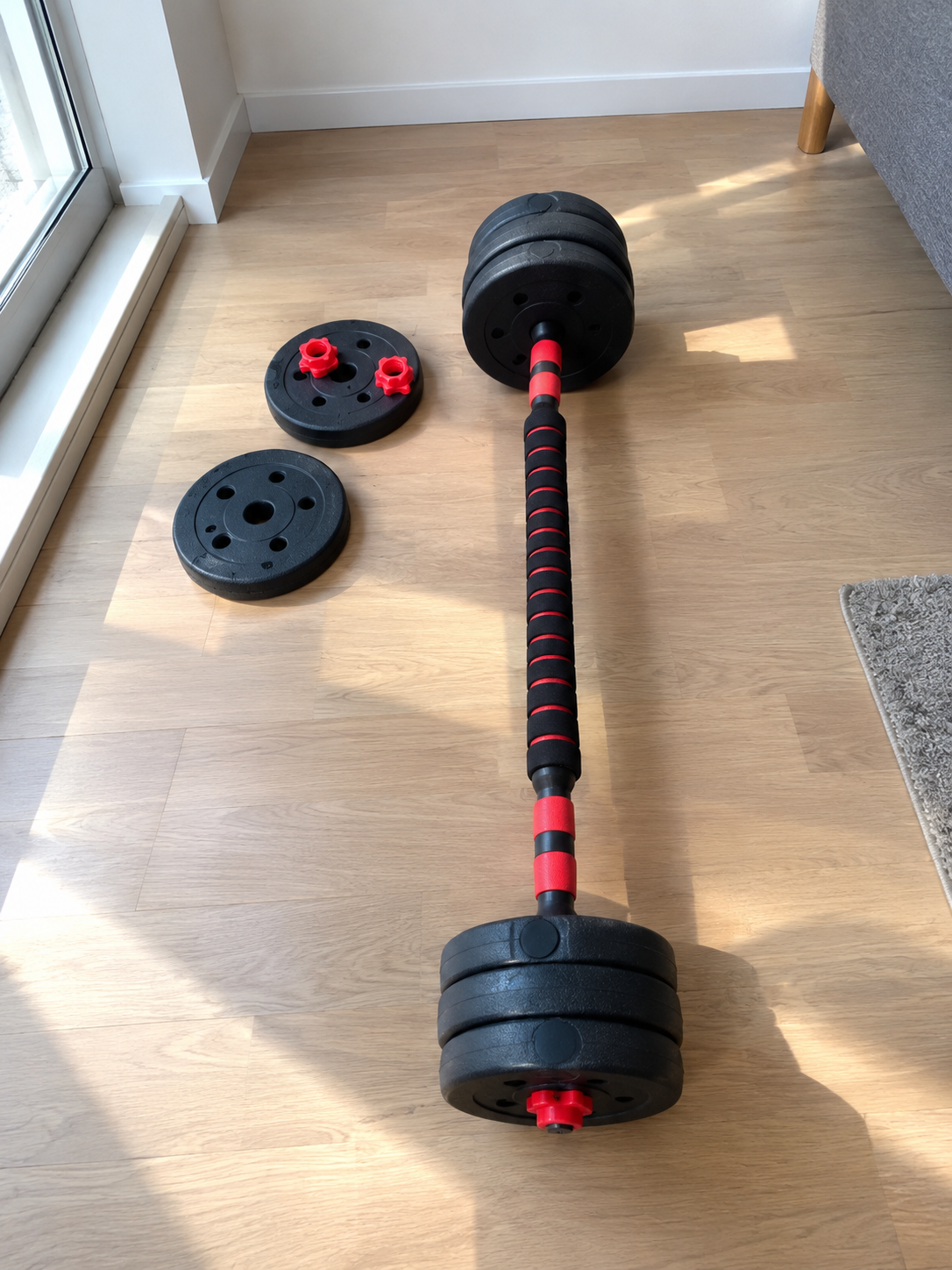 Set de mancuernas ajustables de 10 kg para entrenar en casa